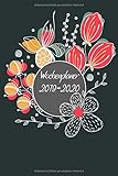 Wochenplaner 2019-2020: Modernes Cover Design Blumen Abstrakt , Oktober 2019 bis Dezember 2020, Wochen- und Monatsplaner, 1 Woch by