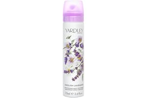 Yardley London English Lavender Body Spray, Floral Body Spray for Women with Notes of Geranuim and Jasmine, Lavender Body Mist for Women 75ml