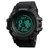 caluxe Fashion Outdoor Kompass Herren Armbanduhr Fitness Kalorien Schrittzähler Multifunktion 2 Alarm Wasserdicht 30 M Sport Digital Armbanduhren