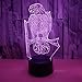 Produktbild 3D LED Lampe Adler Optisch 3D-Illusions-Lampen Touch Tischlampe Haus Dekoration 7 Farben Einzigartige Lichteffekte USB Kabel USB-Kabel Powered Schöne Bild Acryl Material Panel ABS Basis