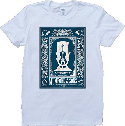 Mumford E Sons Bianco A su ordine T-Shirt - Small