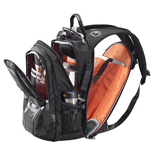 Everki Concept – Premium Laptop Rucksack für Notebooks bis 17,3 Zoll (43,9 cm) mit patentiertem Ecken–Schutz–System, Brillen-Hartschalenfach und weiteren hochwertigen Funktionen, Schwarz - 2