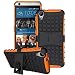 Produktbild HTC Desire 626 / 626s Case DRUnKQUEEn Heavy Duty Rugged Hybrid Armor Dual Layer Hard Shell Tire Tread Grenade Grip Combat Tyre Textured Cover with Kickstand
