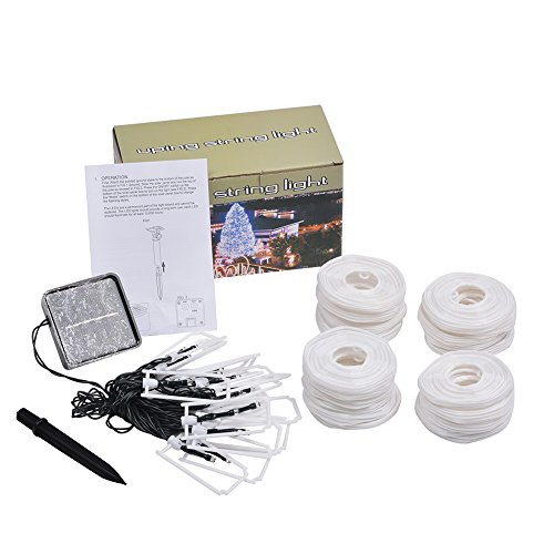 Uping® Solar Lichterkette 20er led Lampion Laterne für Party, Garten, Weihnachten, Halloween, Hochzeit, Beleuchtung Deko in Innen und Außenbereich usw. Wasserdicht 4,5M warm weiß - 7