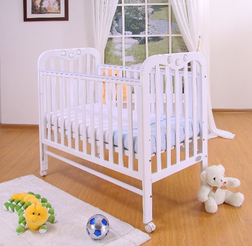 Tutti Bambini Jenny Dropside Cot With Wheels (Natural)