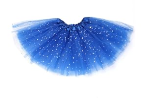 JAWUZ Falda tul niña para niñas de 2 a 7 años,tutus para niñas, color azul
