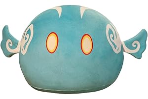 ISAKEN Genshin Impact Slime Monster - Cuscino di peluche a forma di mostro Slime, morbido, da abbracciare, per bambini, 35 cm