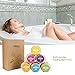 Molain Bath Bombs Balls 6 x 3.53oz Fizzy Natural Organic Scented Gift Set for Relaxing Spa