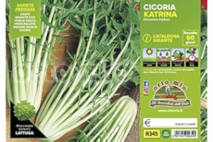 Orto Mio Piantine di Ortaggi in pack cubettato per la produzione famigliare disponibili in molte tipologie e varietà (Cicoria Catalogna gigante Katrina 9 piante)