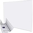 MYLEK Panel Heater Radiator Electric 1.2kW - Daily and Weekly Timer, Thermostat - Wall Mounted Slimline White Space Heater for Bathroom, Office, Bedroom, Garage (1200 Watt) Lot 20 Compliant