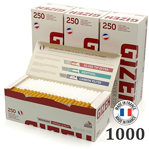 Caja de 250 tubos con filtro x4 Silver Tips Giza