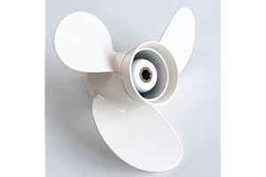 Flish Elica 8 1/2 x 7 1/2 OEM in alluminio fuoribordo Elica per motori Yamaha 6-8HP, codice articolo 6G1-45943-00-EL, scanalatura a 7 denti, destra