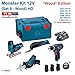 Produktbild BOSCH Monster Kit 12V Set 9 Special Holz HD (GSR 12V-15 + GSA 12V-14 + GST 12V-70 + GOP 12V-LI + 3 x 2,0 Ah + AL1230CV + L-Boxx 238)