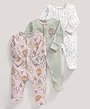 Mamas and Papas Baby-Girls 3 Pack All-in-One Hot Air Balloons Bodysuit