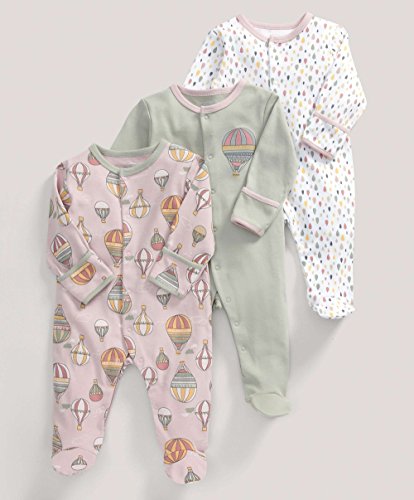 Mamas & Papas - Essentials Three Pack of Hot Air Balloons All-in-Ones