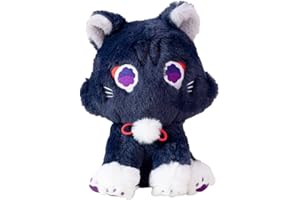 EAMVE 8.6inch Genshin Impact Cat Plush Toy, Wanderer Scaramouche Stuffed Animal, Soft Scara Pillow for Kids (22cm)