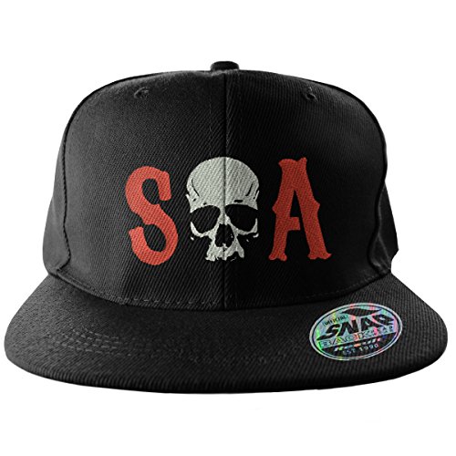Preisvergleich Produktbild Sons of Anarchy - Baseball Herren Cap Kappe - Skull Logo - Schwarz