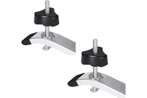 HILITAND Ensemble de Platine (2 Ensembles) Jeu de Pinces de Maintien à Action Rapide en Métal pour T-slot T-track Outil à Bois