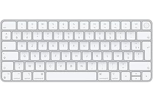 Apple Magic Keyboard avec Touch ID : Bluetooth, Rechargeable. Compatible avec Les Ordinateurs Mac dotés d’Une Puce Apple ; Français, Touches Blanches