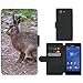 Produktbild PU Leder Wallet Case Folio Schutzhülle // F00002238 Hase braun Hase Lepus europaeus Islay // Sony Xperia Z4 E6553