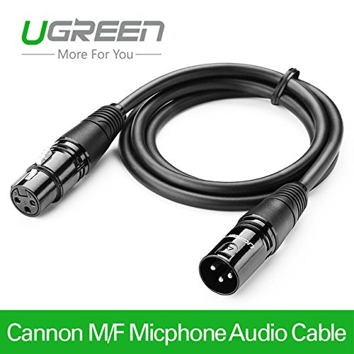 UGREEN Balanced XLR 3 Pin Cannon Male Female Extension Cable Microphone Mixer - 2m RS.499 (69.00% Off) - Amazon