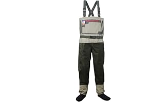 Kylebooker Angelhose Wathosen Herren Atmungsaktiv Atmungsaktiv AngelbekleidungMänner Fliegenfischen Fuß Brust Wathosen Erschwingliche Atmungsaktive wasserdichte Angeln Wathose KB004