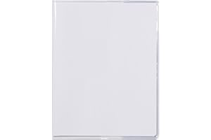 Calligraphe 73100C Un Protège-Cahier Cristalux Incolore - 17x22 cm - 22/100ème avec Rabats Marque-Pages - PVC Transparent Lisse