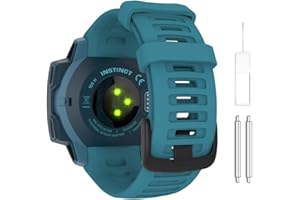 MoKo Cinturino Compatibile con Garmin Instinct/Instinct Solar/Tactical/Instinct 2 Smartwatch GPS, 22mm Braccialetto Sportivo di Ricambio in Silicone Morbido