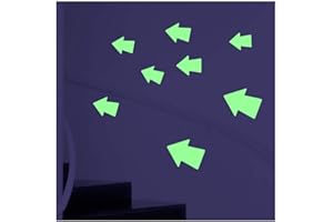 Ambiance Sticker flèches phosphorescentes - 20 X 25 cm