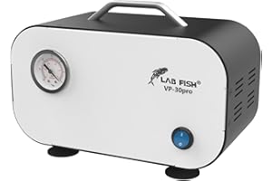 LAB FISH Pompe à Vide de Laboratoire Sans Huile 30L/min - Régulation Pression/Surpression (110V-220V) - Pour Laboratoire, Recherche, Industrie