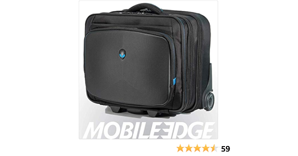 mobile edge alienware vindicator rolling laptop case