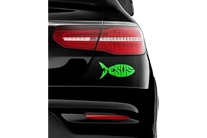 AUTO-DRESS AutoDress® - Adesivo per auto con scritta Gesù, 20 x 9 cm