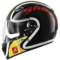 Shark Vision-R - Casco Integral, color Negro/Amarillo/Blanco, talla L (59-60)
