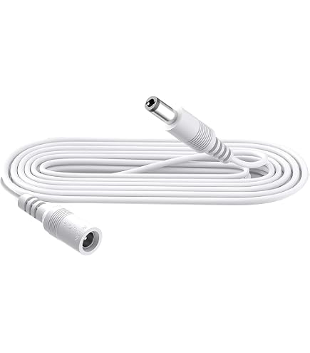Cable Extensión 1m Seguridad-01 - Enchufe 5,5x2,1mm DC - Ideal CCTV, LED, Impresoras, 5V A 24V