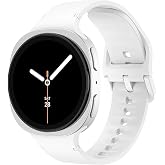 Sneezy Samsung Galaxy Watch 8 44mm 40mm İle Uyumlu Metal Tokalı PureLux Soft Silikon Kordon