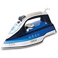 Usha Steam Pro SI 3820 Steam Iron 2000 W with Easy-Glide Durable Ceramic Soleplate, Powerful Steam Output from 73 Steam Vents, 280 ml Water Tank (Blue)