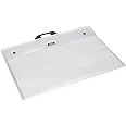Westfolio Art Portfolio Folder Crystal A1, 100 Sheet Capacity, Carry Case Bag For Art, Painting Keeps Paper Flat For Travel, For School, Art Class, University, College, Homework, Projects