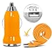 Produktbild LG K4 Autoladegerät Netzteil - CE / RoHS geprüft Ultra Kompakt schnell und Belastbar Zigarettenanzünder Single USB Reiseladegerät mit Knotenfreies Micro USB Datensynchroniserung/ Ladekabel ( glänzend Orange ) von LOLO®