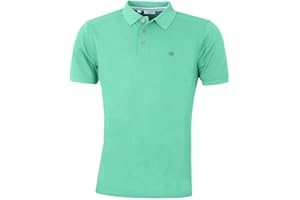 Calvin Klein Mens 2024 Campus 3 Button Ribbed Collar Golf Polo Shirt