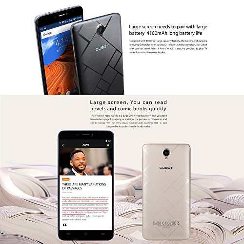 Smartphone Móvil Libres 4G Cubot Nova 5,5'' Android 8,1 3+ 16GB Dual Nano SIM Cámara 13 MP/8 MP Huella Dactilar MT6739 1.5GHz Octa Core Batería de 2800mAH Teléfono (Dorado)