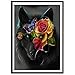 Produktbild 5D Diamond DIY Stickerei Malerei Embroidery Paintings Digitale Sets Kunst Handwerk für Home Wand Decor gemälde Kreuzstich Kunstharz Runde Diamantmalerei Wolf A 30x40cm