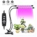 Produktbild Haushaltswaren, YOMRIC Anlage wachsen Licht 18W Dual Head Timing Plant Lichter mit 36 LED Dimmbare 8 Ebenen wachsen Lampen Lampen Flexible 360 Grad Schwanenhals für Zimmerpflanzen Hydrokultur Gewä