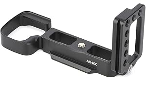 Topiky Płyta L do A6400, aluminiowa płyta szybkozłączki do zdjęć pionowych, uchwyt L 39 mm jako interfejs do kamery bezlusterkowej A6400