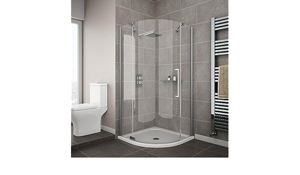 Apollo 900x900mm Frameless Single Door Quadrant Enclosure L H