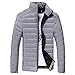Produktbild Kobay Jungen Männer Herren Warme Stehkragen Schlank Winter Zip Mantel Outwear Jacke