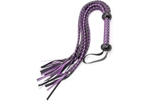 Luxylei Látigo De Cuero para Montar a Caballo, Cultivo para Entrenamiento De Caballos Ecuestres, Látigo con Cubierto De Cuero para Disfraz De Cosplay