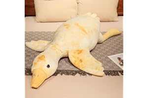 ZINSALE 50-160 cm - Grand canard en peluche douce - Coussin pour enfants et filles - Jaune - 130 cm