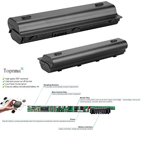 Topnma® Ultra Hochleistung Notebook Laptop Batterie Li-ion 9-cell Akku for Hp G42 G56 G62 G72 G4 G6 G7 HP Pavilion DM4 DM4-1001TU DM4-1002TX DM4-1100 DV3-4000 DV5-2050CA DV5-2000 DV6-3000 DV6-6000 ;HP Compaq Presario CQ32 CQ42 CQ43 CQ56 CQ62 Fits Mu06 Mu09 593553-001 593554-001 [10.8v 6600mah] - 2