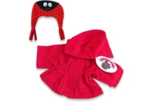 Build Your Bears Wardrobe Teddy Bear Clothes fits 40cm Build a Bear - Red Coat and Bug Hat