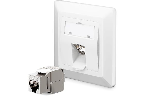 LEENUE 1 x 1-port CAT 7 nätverksuttag infälld 1 x CAT 7 Keystone RJ45